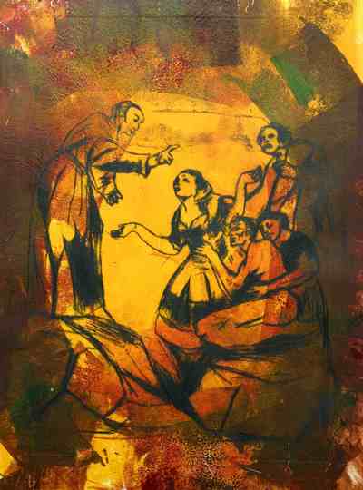 The Miracle of St Anthony after Goya